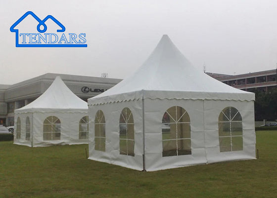 কেনা শক্তিশালী অ্যালুমিনিয়াম ফ্রেম 5x8m অ্যালুমিনিয়াম প্যাগোডা তাঁবু অগ্নি প্রতিরোধী ক্যানোপি বাগান সমাবেশের জন্য প্যাগোডা পিক অনলাইনে উৎপাদন