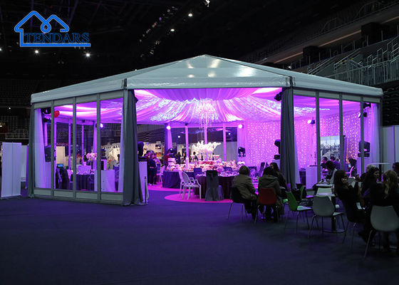12x15m জলরোধী পিভিসি কভার অ্যালুমিনিয়াম প্যাগোড টেন্ট অ্যালুমিনিয়াম খাদ ফ্রেম বিলাসবহুল বিবাহের জন্য পরিষ্কার স্প্যান