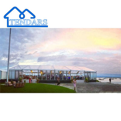 কাস্টম অনন্য বড় পার্টি তাঁবু গ্লাস দরজা আউটডোর ইভেন্ট তাঁবু ব্যবহৃত বাণিজ্যিক তাঁবু বিক্রয়