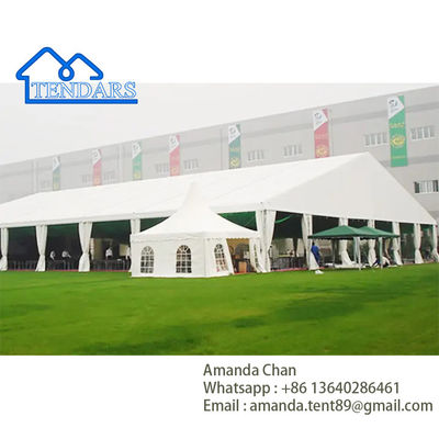 অপসারণযোগ্য লন পার্টি মার্কিউ তাঁবু হার্ড চাপযুক্ত অ্যালুমিনিয়াম ডাবল-স্তর ছাদ সাইডওয়াল ক্যানোপি কাঠামো
