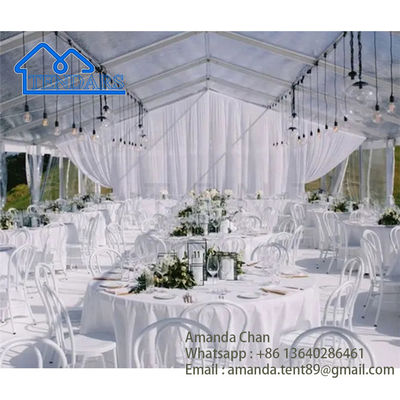 ভারী দায়িত্ব লন পার্টি Marquee তাঁবু গ্যালভানাইজড ফ্রেমওয়ার্ক পিভিসি ফ্যাব্রিক অ্যাঙ্কর শেল্টার ক্যানোপি গঠন