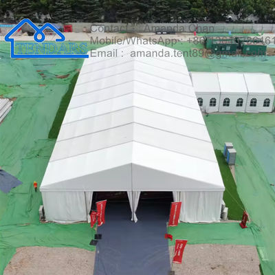 শিল্প কাস্টম অ্যালুমিনিয়াম ফ্রেম কাঠামো গুদাম স্টোরেজ বিল্ডিং তাঁবু