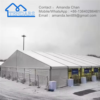 গ্যালভানাইজড স্টিল ফ্রেম 6x12m গ্র্যান্ড পার্টি মার্কি তাঁবু 850g/m² PVC ফ্যাব্রিক বার্ষিকীর জন্য অপসারণযোগ্য সাইডওয়াল