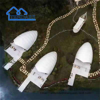 আউটডোর ক্যাম্পিং শেল শ্যাড টেন্ট হাউস রিসোর্ট বিলাসবহুল টেন্ট গ্ল্যাম্পিং জন্য